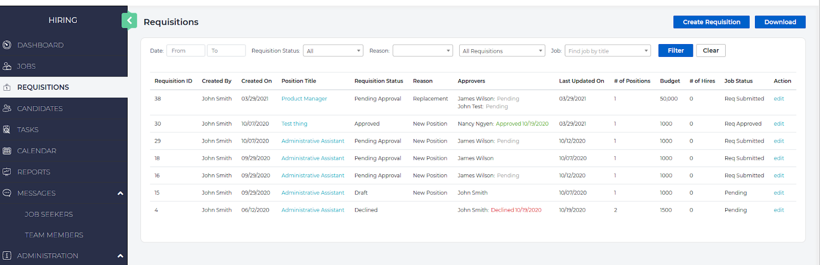 How to View Job Requisitions – HCM Help Center